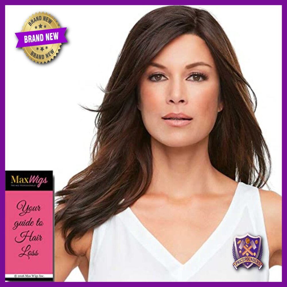 Synthetic Lace Front Hair Topper 18" Straight Clip In Cap 9x9" Padded Base - Picture 3 of 7
